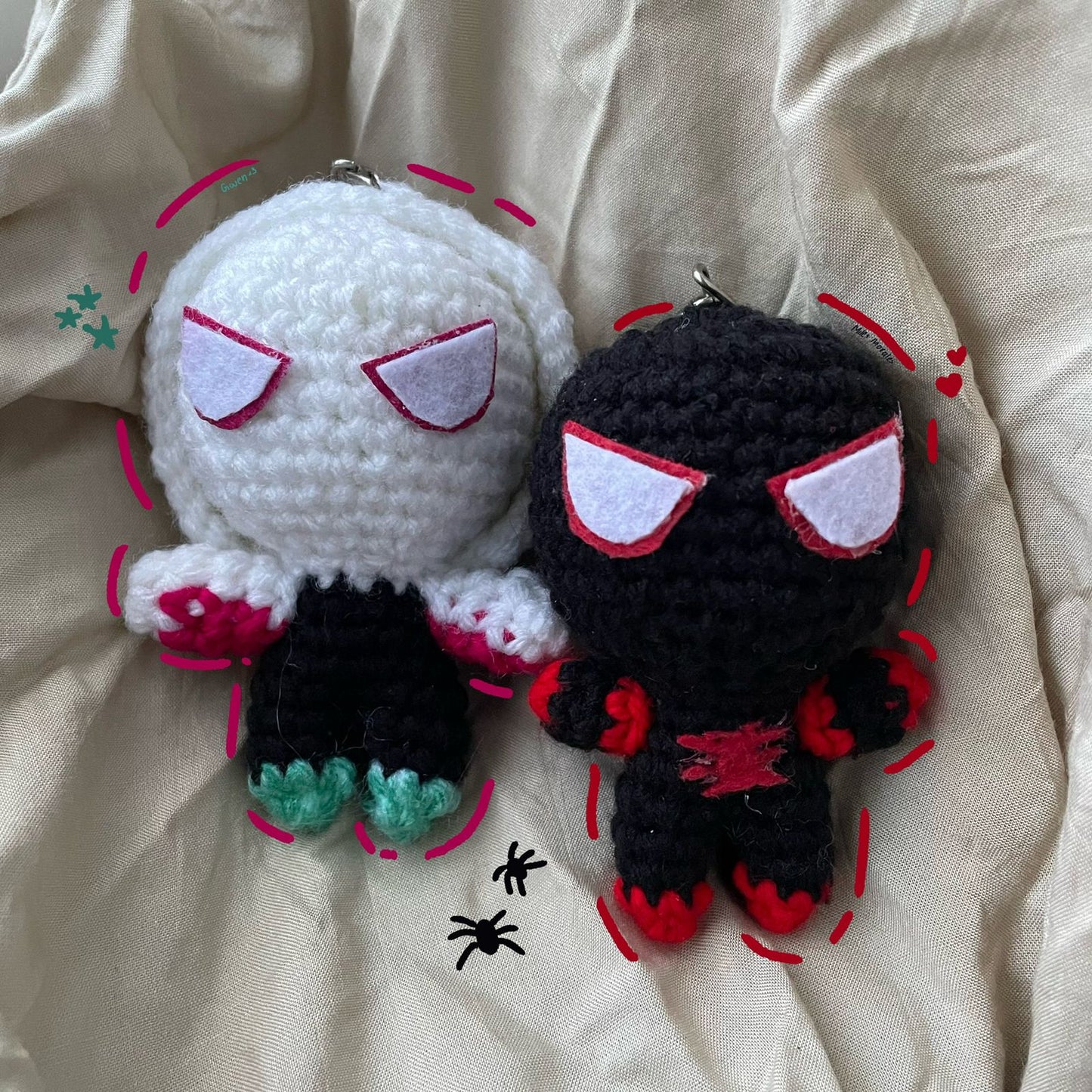 MILES MORALES & GWEN KEYCHAINS